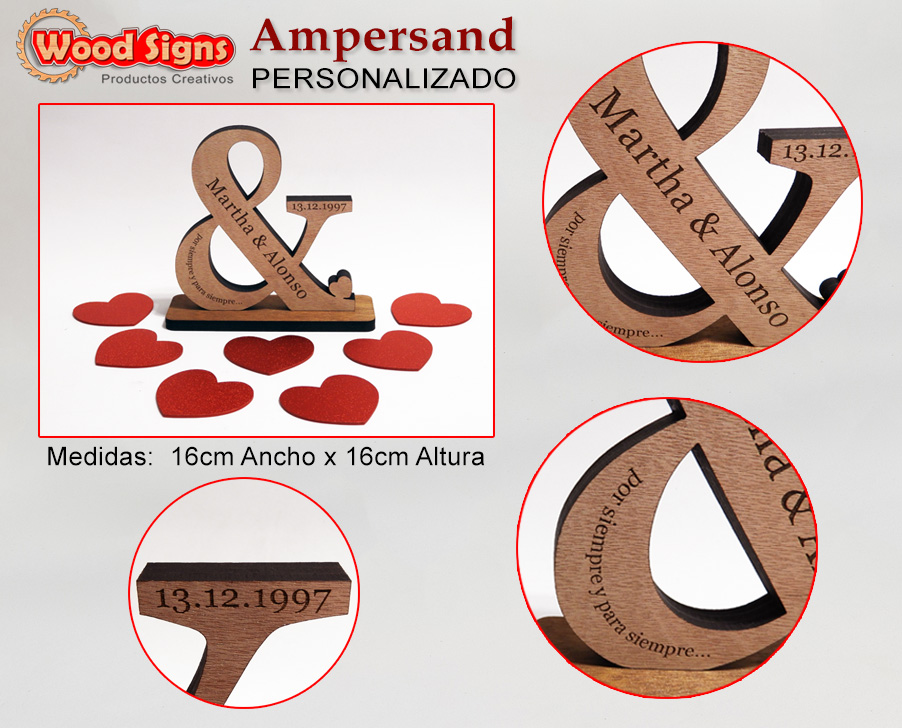 Letrero Ampersand personalizado